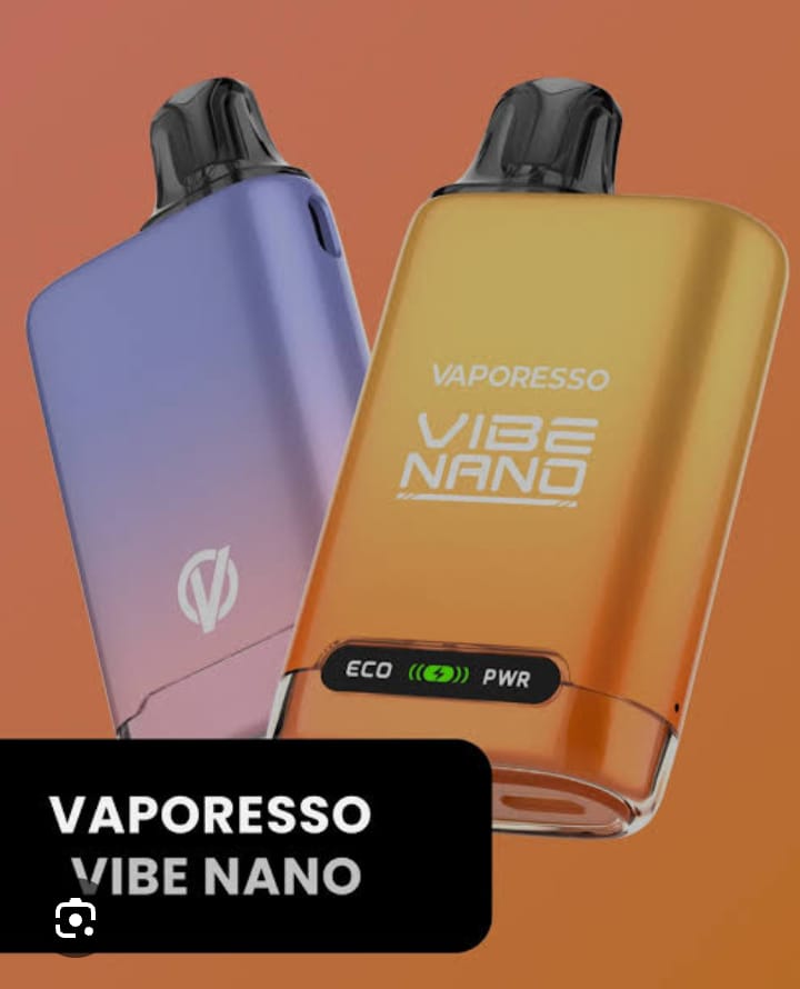 Buy Vaporesso Vibe Nano Pod Kit ECO/PWR Dual Mode Dual Mesh Coils 1100mAh  Battery from Maddy smoker Lahore